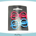2Pack bow patteren PVC ladies hari accessories metal hair clips